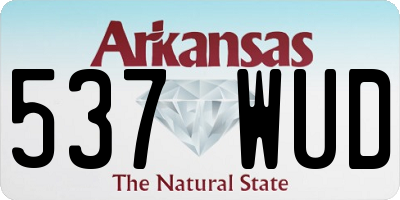 AR license plate 537WUD