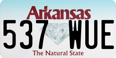 AR license plate 537WUE