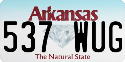 AR license plate 537WUG
