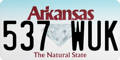 AR license plate 537WUK