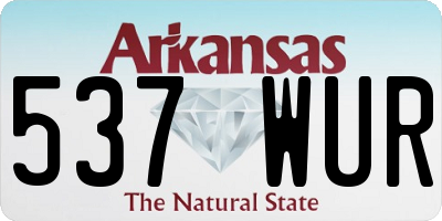 AR license plate 537WUR