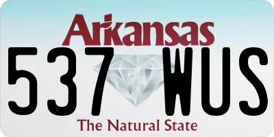 AR license plate 537WUS
