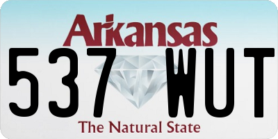 AR license plate 537WUT