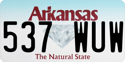 AR license plate 537WUW
