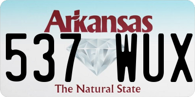 AR license plate 537WUX