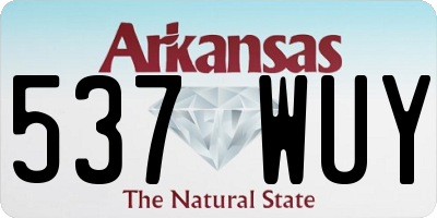 AR license plate 537WUY