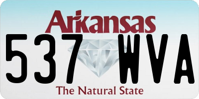 AR license plate 537WVA