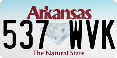 AR license plate 537WVK