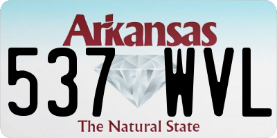AR license plate 537WVL