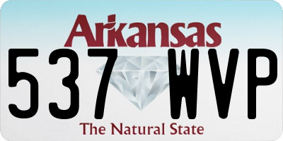 AR license plate 537WVP