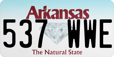 AR license plate 537WWE