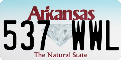 AR license plate 537WWL