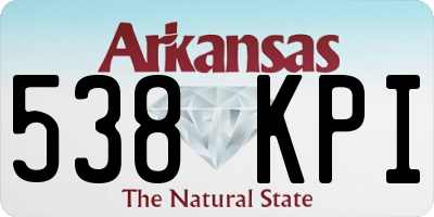 AR license plate 538KPI