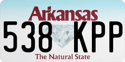 AR license plate 538KPP