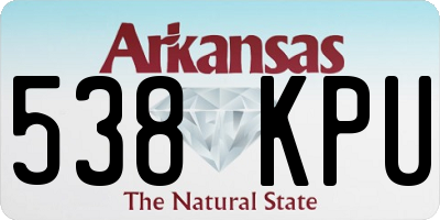 AR license plate 538KPU