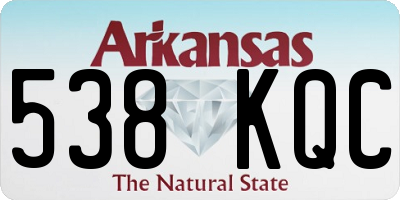 AR license plate 538KQC