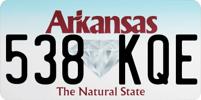 AR license plate 538KQE