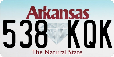 AR license plate 538KQK