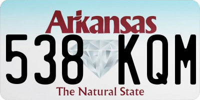 AR license plate 538KQM