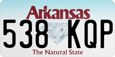 AR license plate 538KQP