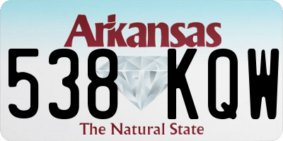 AR license plate 538KQW