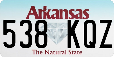 AR license plate 538KQZ