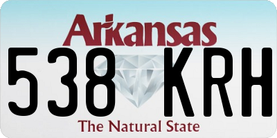 AR license plate 538KRH