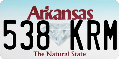AR license plate 538KRM