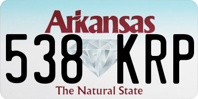 AR license plate 538KRP