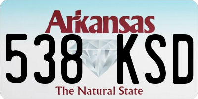 AR license plate 538KSD