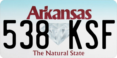 AR license plate 538KSF