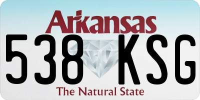 AR license plate 538KSG