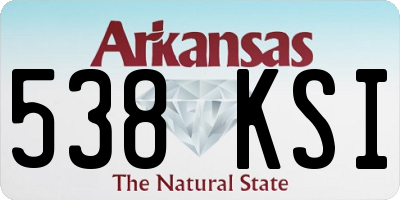 AR license plate 538KSI