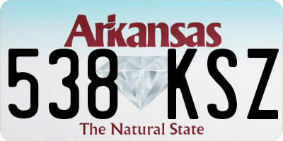 AR license plate 538KSZ