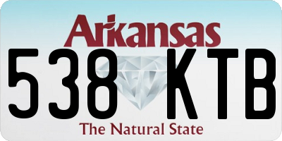 AR license plate 538KTB