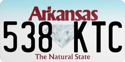 AR license plate 538KTC