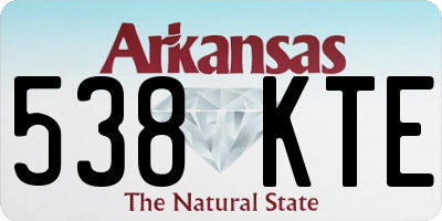 AR license plate 538KTE