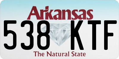 AR license plate 538KTF
