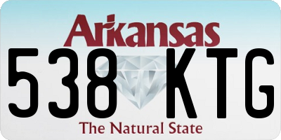 AR license plate 538KTG