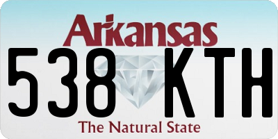 AR license plate 538KTH