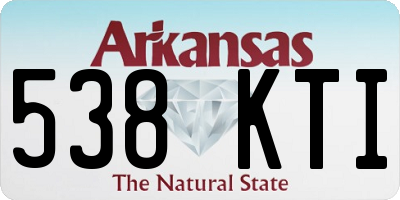 AR license plate 538KTI