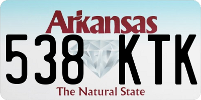 AR license plate 538KTK