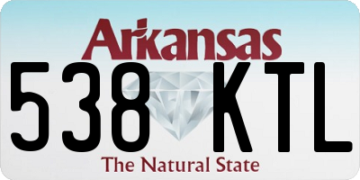 AR license plate 538KTL