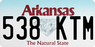 AR license plate 538KTM