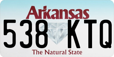 AR license plate 538KTQ