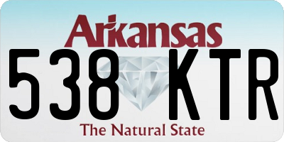 AR license plate 538KTR