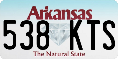 AR license plate 538KTS