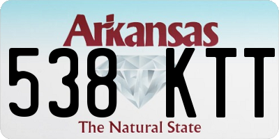 AR license plate 538KTT