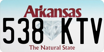 AR license plate 538KTV