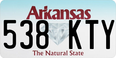 AR license plate 538KTY